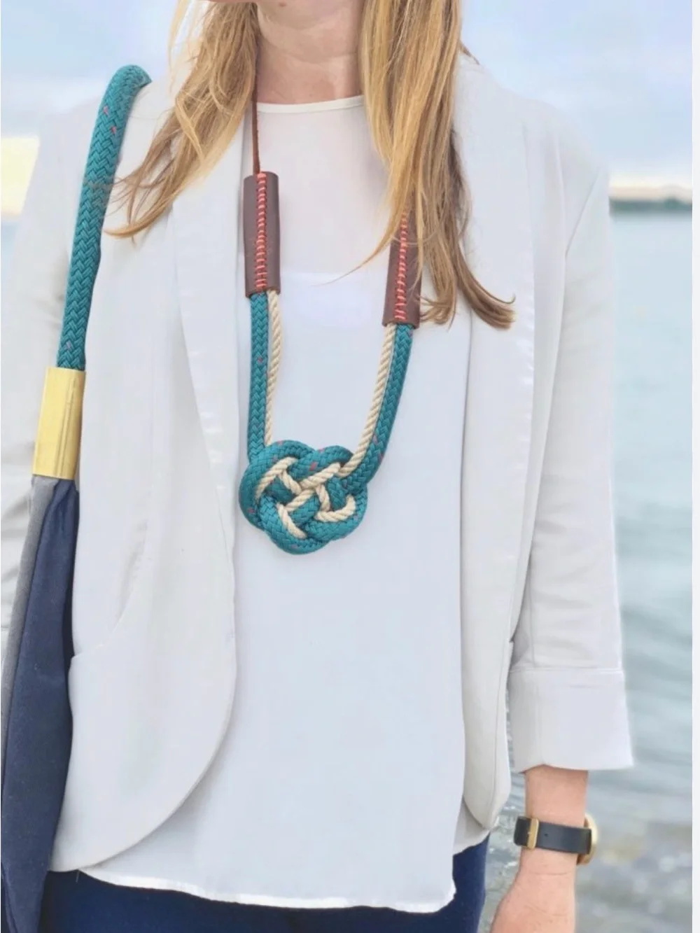 Wildwood Oyster Co. Nautical statement necklace